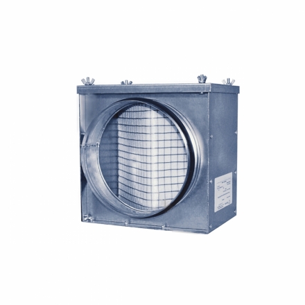Cassette filter for round ducts RCF