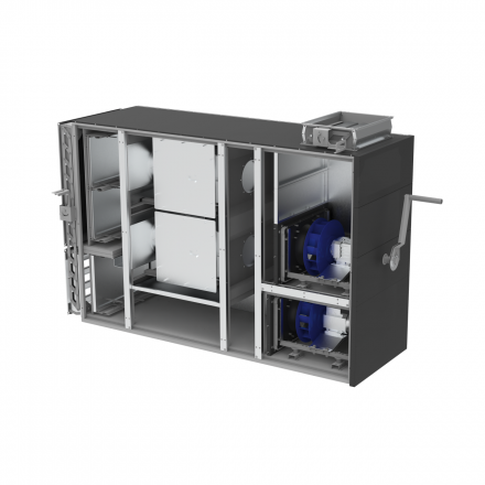 Unitate de tratare a aerului cu acționare electrică și manuală MSAHU