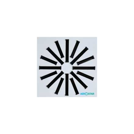 Rotary diffuser adjustable RDC-S