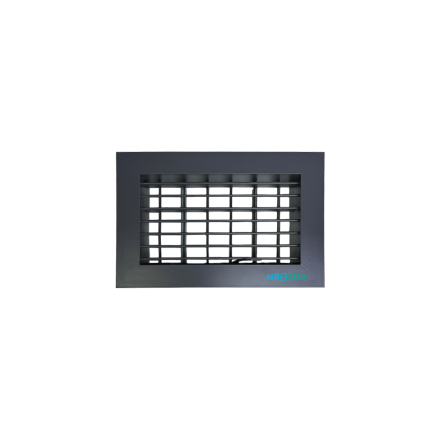 Adjustable grille with damper  1-P-35-45+D