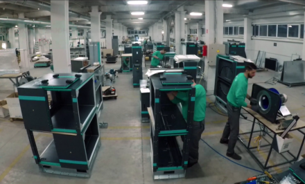 The process of manufacturing of supply and exhaust unit GreenSTR